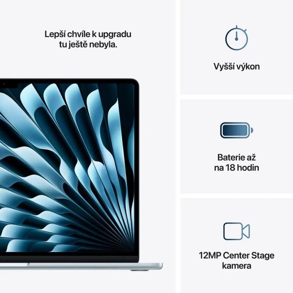 Apple MacBook Air 15"/ M4/ 15, 3"/ 2880x1864/ 16GB/ 512GB SSD/ M4/ Sequoia/ Sky Blue/ 1R 
