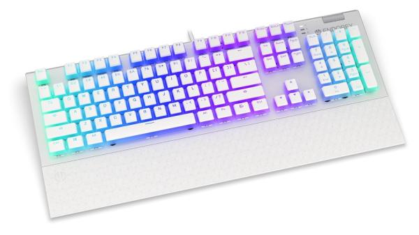 Endorfy Omnis Pudding Blue/ Drôtové USB-A/ US layout/ Biela 