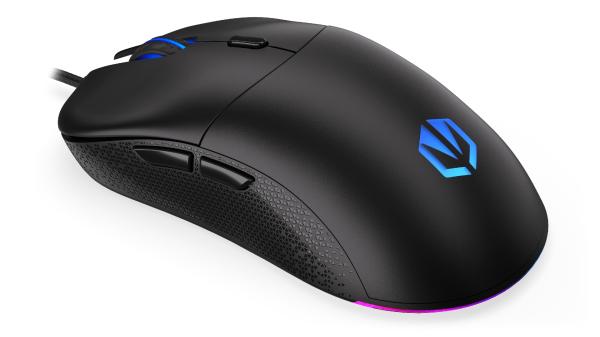 Endorfy Gem Plus/ Herná/ Optická/ Pre pravákov/ 19 000 DPI/ Drôtové USB-A/ Čierna 