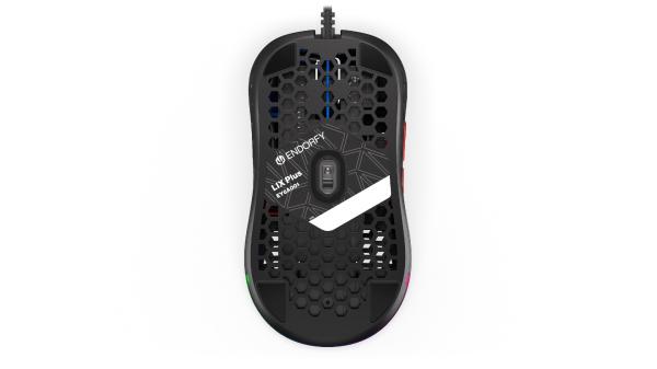 Endorfy LIX Plus/ Herná/ Optická/ Pre pravákov/ 19 000 DPI/ Drôtové USB-A/ Čierna 