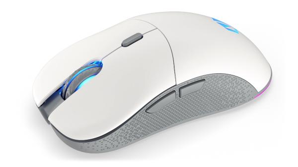 Endorfy GEM Plus/ Herná/ Optická/ Pre pravákov/ 26 000 DPI/ Drôtové/ Bezdrôtové/ Biela 
