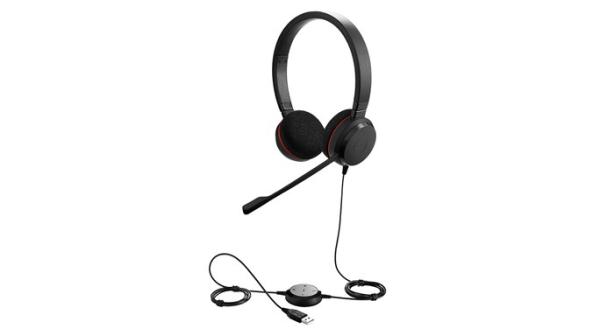 Jabra Evolve 20/ Stereo/ USB/ Drôt/ Čierna 