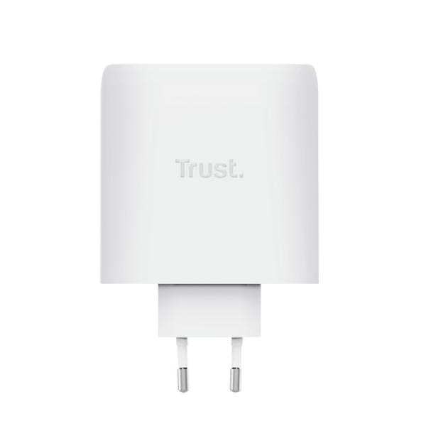 TRUST MAXO 100W 2P USB-C GAN CHARGER WHT 