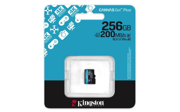 Kingston Canvas Go Plus A2/ Micro SDXC/ 256GB/ UHS-I U3 / Class 10 
