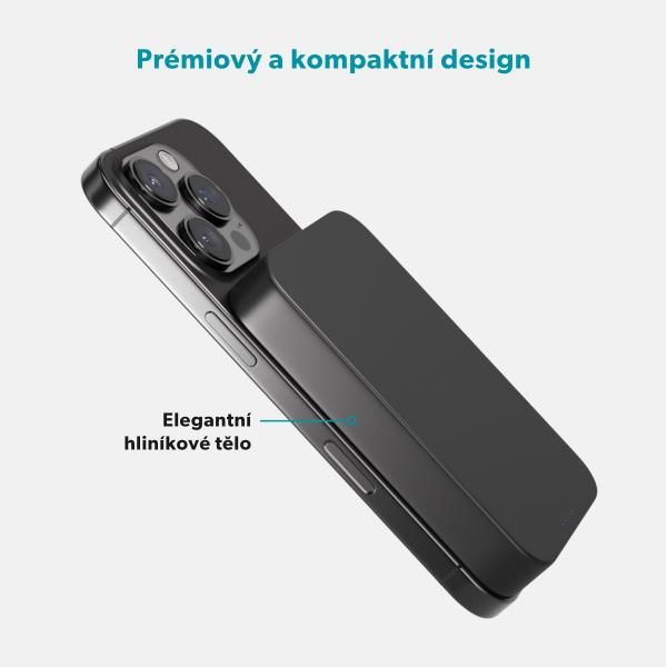 Epico Qi2 10000mAh Alu Mag+ PowerBanka EM71 -čierna 
