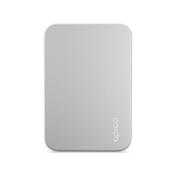 Epico 5000mAh Alu PowerBanka s MagSafe - strieborná 