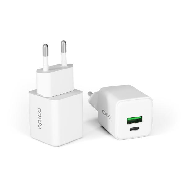 Epico UltraBoost GaN 20W sieťový adaptér EA20 - biela 