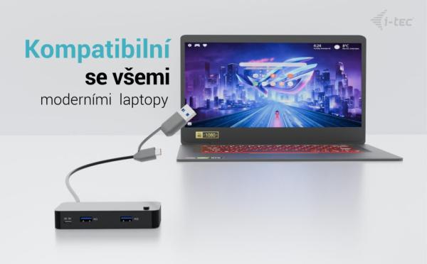 i-tec USB-A/ USB-C Metal HUB 1x USB-C 3.1 + 3x USB 2.0 