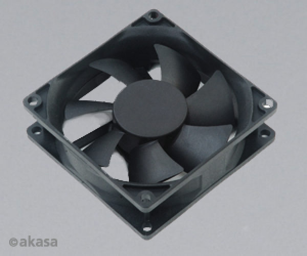 ventilátor Akasa - 8 cm - Paxfan - čierny