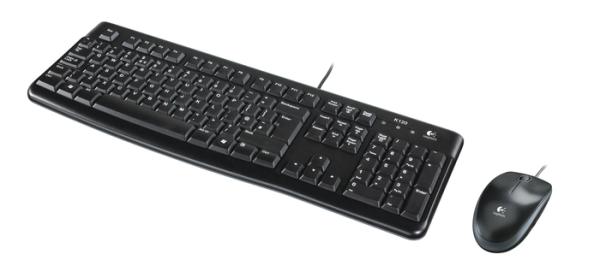 set Logitech Desktop MK120, drátový, USB, US 