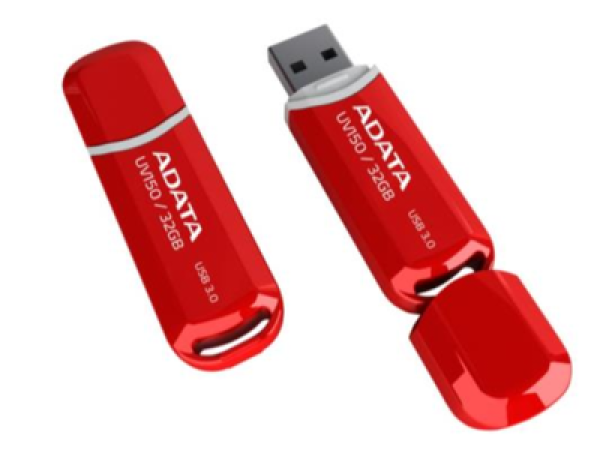 ADATA UV150/ 32GB/ 90MBps/ USB 3.0/ USB-A/ Červená