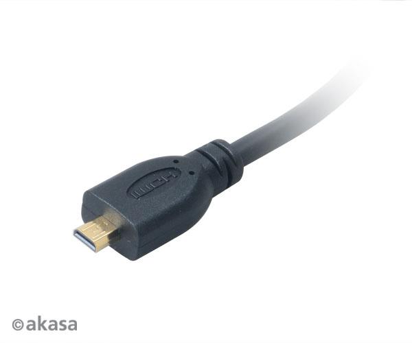 AKASA - HDMI na mikro HDMI adaptér - 25 cm 