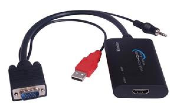 PremiumCord konvertor VGA+audio na HDMI