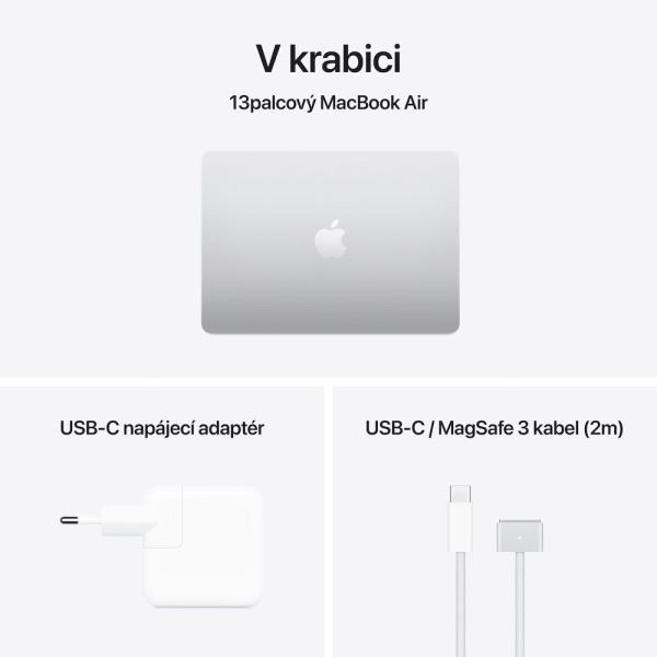 Apple MacBook Air 13"/ M4/ 13, 6"/ 2560x1664/ 16GB/ 256GB SSD/ M4/ Sequoia/ Silver/ 1R 