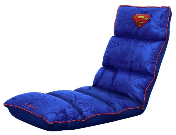 TRUST herní židle GXT GXT718SM RAYZEE Skládací podlahová židle, Superman, modrá 