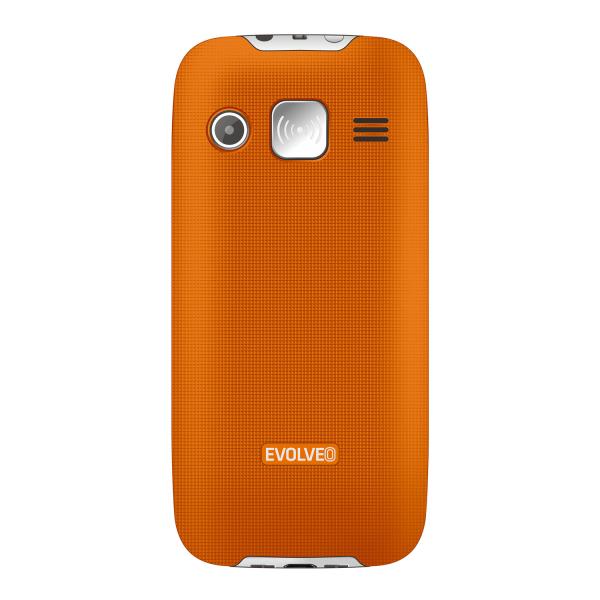 EVOLVEO EasyPhone XR, mobilný telefón pre seniorov s nabíjacím stojanom, oranžový 