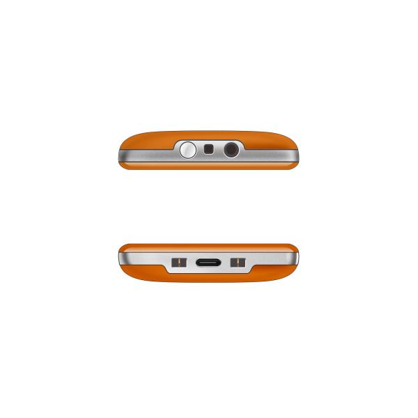 EVOLVEO EasyPhone XR, mobilný telefón pre seniorov s nabíjacím stojanom, oranžový 
