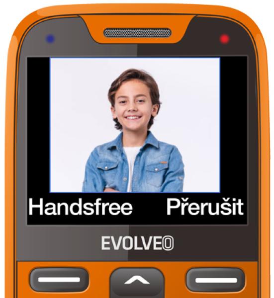 EVOLVEO EasyPhone XR, mobilný telefón pre seniorov s nabíjacím stojanom, oranžový 