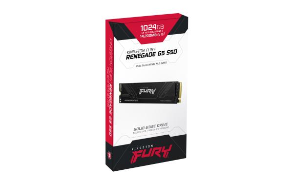 Kingston Fury Renegade G5/ 1TB/ SSD/ M.2 NVMe/ Čierna/ Heatsink/ 5R 