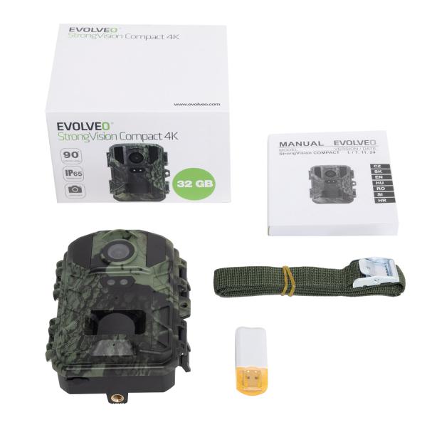 EVOLVEO StrongVision Compact 4K, fotopasca/ časozberná kamera 32GB 