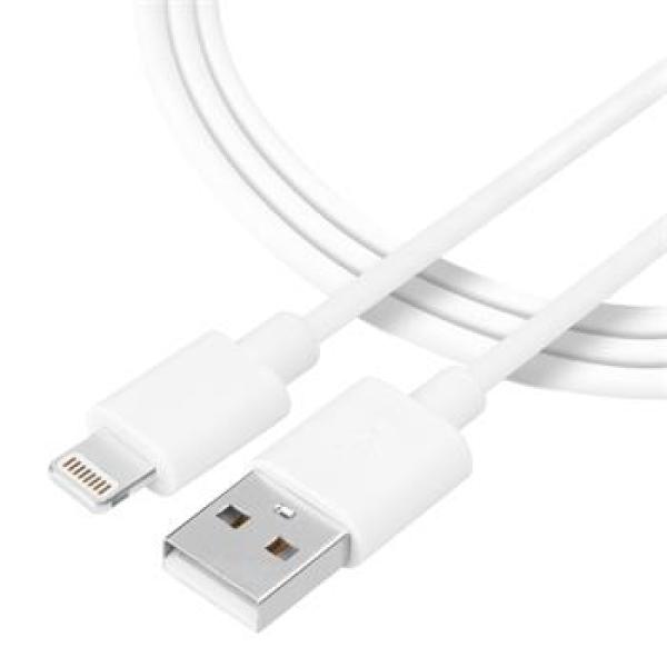 Tactical Smooth Thread Cable USB-A/ Lightning 0.3m White 