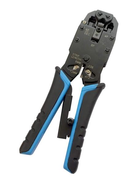 W-Star Kliešte UTP RJ45/ RJ12/ RJ11 PROFI s račňou bez orezávača izolácie