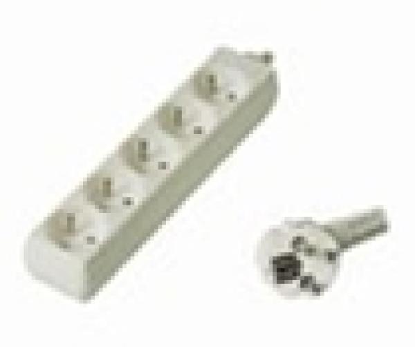 Predlžovací prívod 230V, 3m, 5 zásuviek