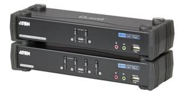 Aten 4-port DVI KVMP USB, usb hub, audio 7.1, kabely