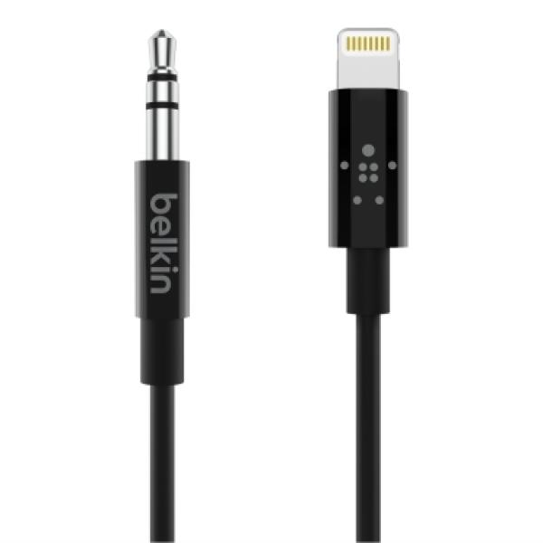 BELKIN Lightning to 3, 5mm M/ M, 90cm, čierny