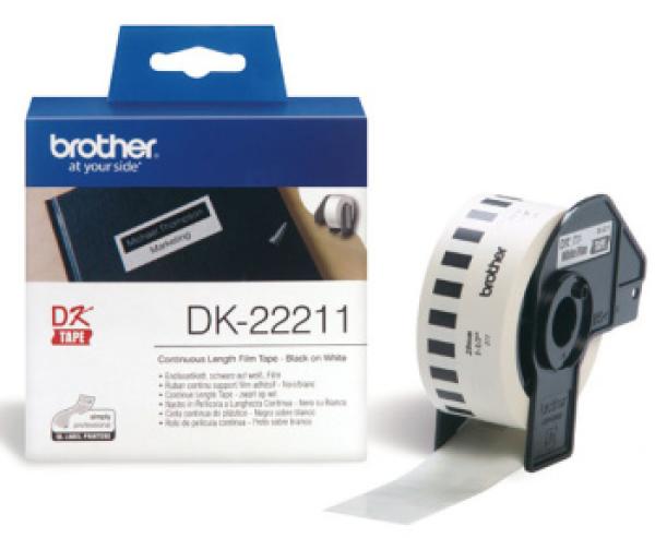BROTHER DK-22211 biela fólia 29 mm x 15,24 m