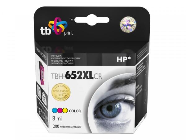 Ink. kazeta TB kompat. s HP 652 XL, CR reman