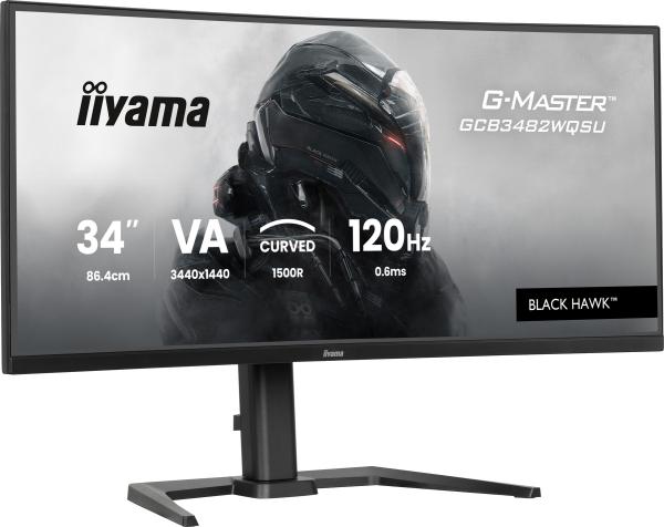 iiyama G-Master/ GCB3482WQSU-B1/ 34"/ VA/ wQHD/ 120Hz/ 0, 6ms/ Black/ 3R 