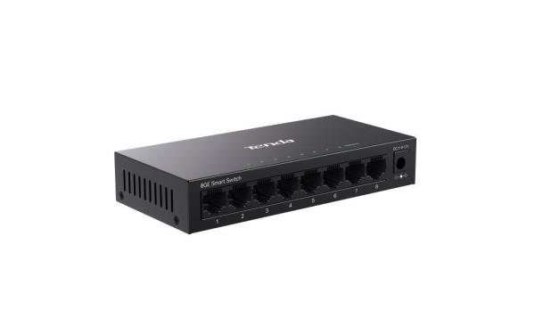Tenda TEG2208D Websmart L2 cloud managed switch, 8x 10/ 100/ 1000 Mbps, Kov, Fanless - bez ventilátorov 
