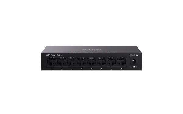 Tenda TEG2208D Websmart L2 cloud managed switch, 8x 10/ 100/ 1000 Mbps, Kov, Fanless - bez ventilátorov 