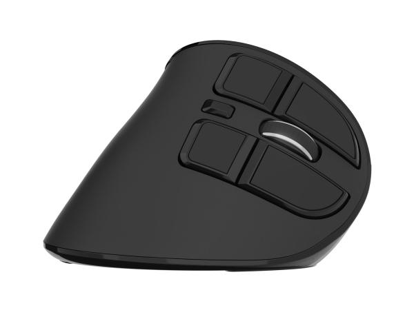 Vertikálna bezdrôtová myš Natec EUPHONIE PRO/ Vertikálna/ Optická/ Pre pravákov/ 4 000 DPI/ USB+BT/ Čierna 