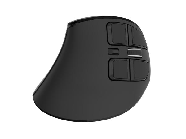 Vertikálna bezdrôtová myš Natec EUPHONIE PRO/ Vertikálna/ Optická/ Pre pravákov/ 4 000 DPI/ USB+BT/ Čierna 