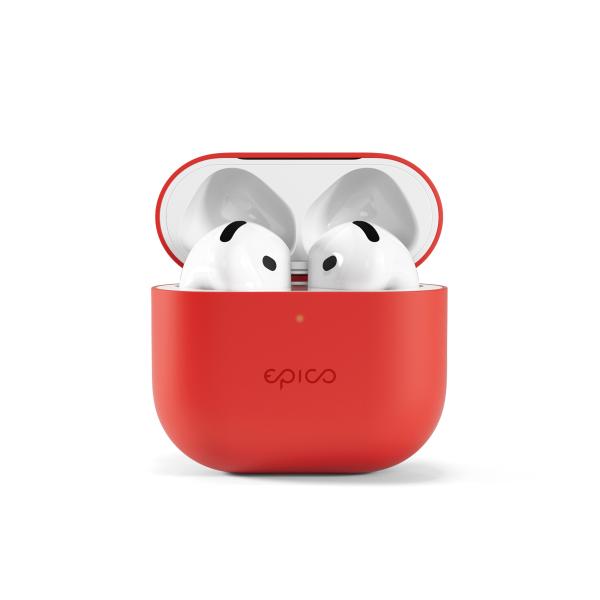 Epico silikónové púzdro pre AirPods 4 - červená 