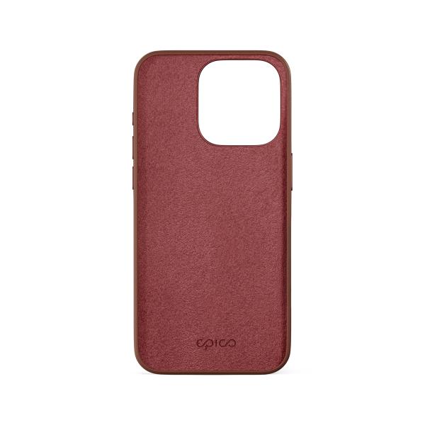 Epico Mag+ kožený kryt iPhone 16 Pro - hnedá 