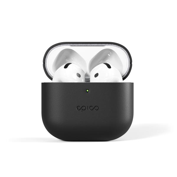 Epico kožené púzdro pre AirPods 4/ 4 s ANC - čierna 