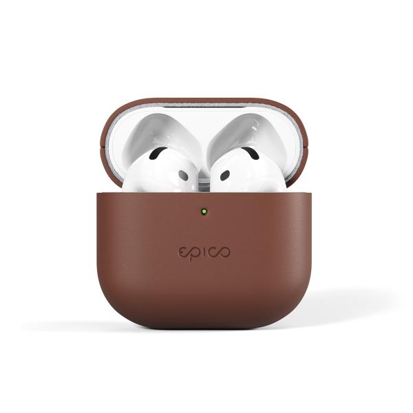 Epico kožené púzdro pre AirPods 4/ 4 s ANC - hnedá 