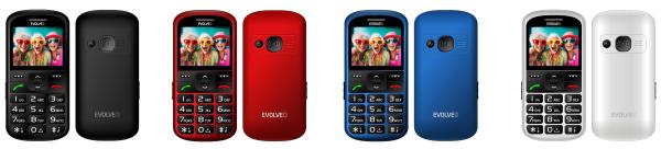 EVOLVEO EasyPhone XS, mobilný telefón pre seniorov, biely 