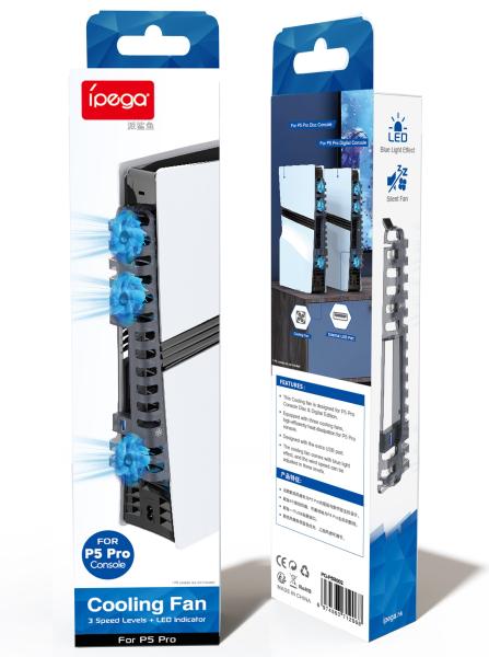 iPega P5R002 Prídavné Chladenie pre PS5 Pro/ Slim Transparent 