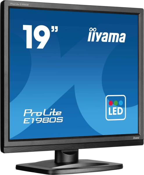 iiyama ProLite/ E1980S/ 19"/ TN/ 1280x1024/ 75Hz/ 3ms/ Black/ 3R 