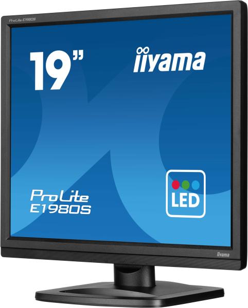 iiyama ProLite/ E1980S/ 19"/ TN/ 1280x1024/ 75Hz/ 3ms/ Black/ 3R 