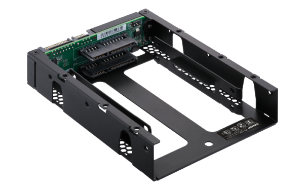 QNAP adaptér QDA-A2AR (2x 2, 5" SATA sloty v 3, 5" SATA rámčeku) 