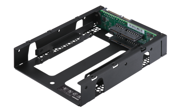 QNAP adaptér QDA-A2AR (2x 2, 5" SATA sloty v 3, 5" SATA rámčeku) 