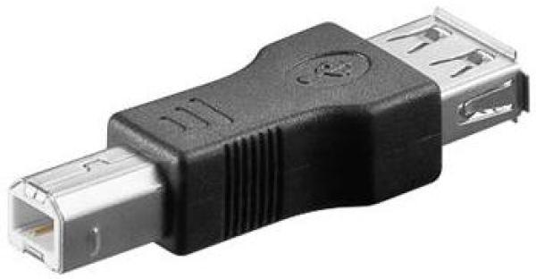 PremiumCord USB redukce A-B, Female/ Male