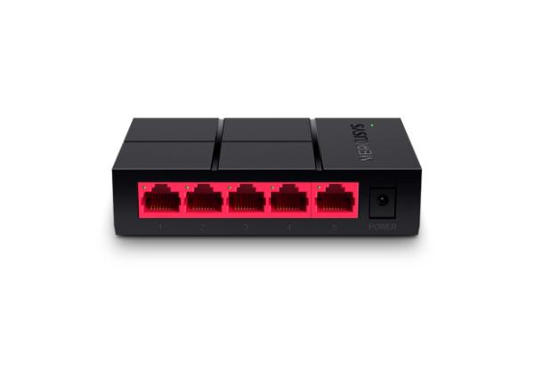 Mercusys MS105G 5x10/ 100/ 1000 switch, plastic case 