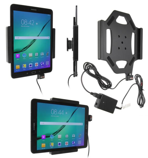  Brodiť držiak do auta na Samsung Galaxy Tab S2 9.7 bez púzdra, so skrytým nabíjaním