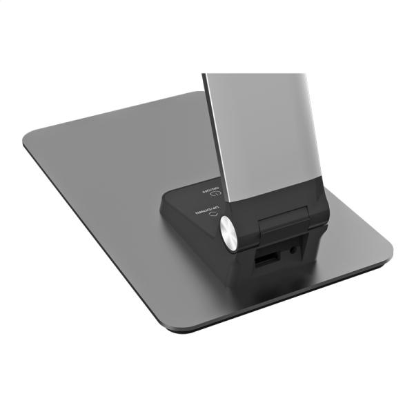 Platinet stolná LED lampa 10W, dotykové ovládanie, USB port, ALU 